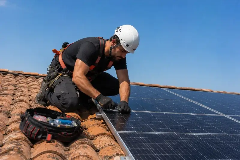 Maintenance et monitoring de panneaux solaires à Peillonnex