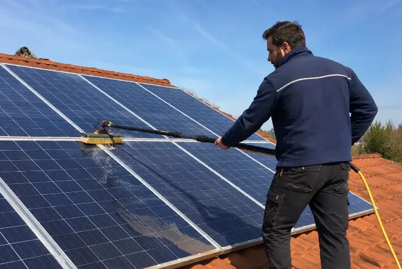 Nettoyage et entretien de panneaux solaires à Peillonnex